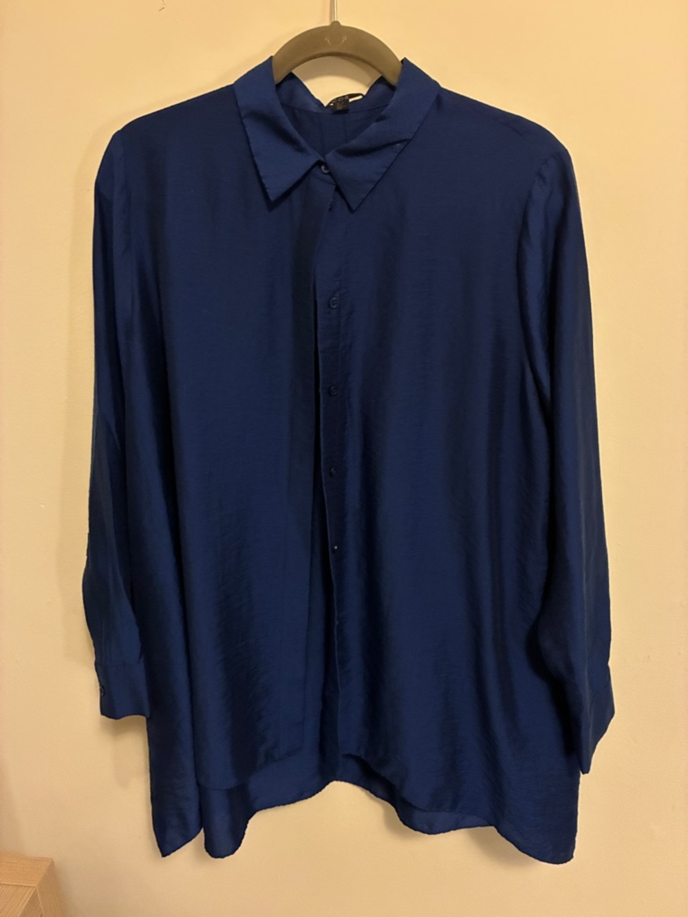 COS Royal Blue Button-Front Shirt
